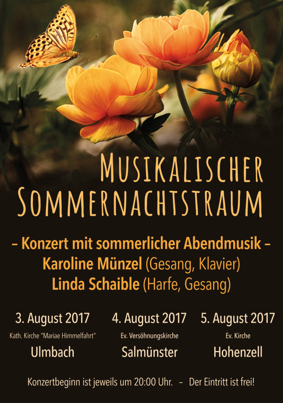 Plakat Musikalischer Sommernachtstraum